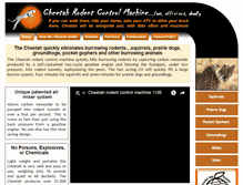 Tablet Screenshot of cheetahrodentcontrol.com